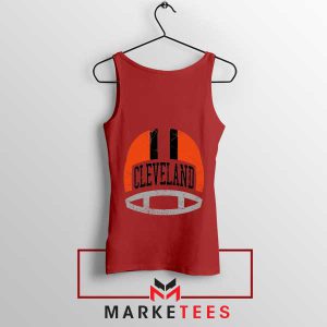 Pride with This Browns Helmet Red Tank Top