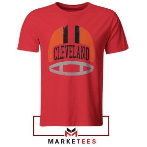 Pride with This Browns Helmet Red Tshirt