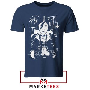 Princess Leia Naked Fight For Freedom Navy Tshirt