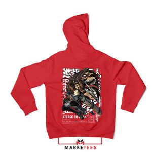 Rage Against the Titans Eren Yeager Red Hoodie