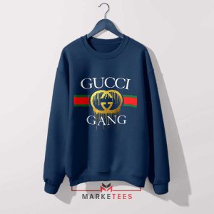 Rap Like Lil Pump with Gucci Gang Navy Sweatshirt