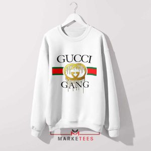 Rap Like Lil Pump with Gucci Gang White Sweatshirt