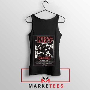 Rock on With Kiss 1983 Five Flags Center Black Tank Top