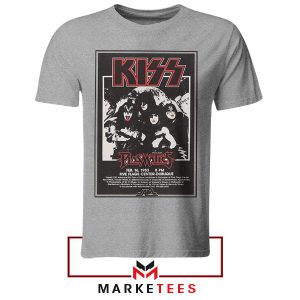 Rock on With Kiss 1983 Five Flags Center Grey Tshirt