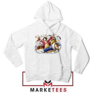 Sail the High Seas with Monkey D Luffy White Hoodie