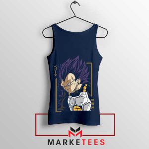 Saiyan Heritage Vegeta Power Navy Tank Top