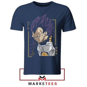 Saiyan Heritage Vegeta Power Navy Tshirt