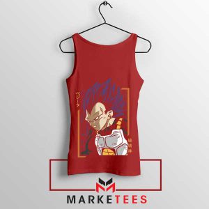 Saiyan Heritage Vegeta Power Red Tank Top