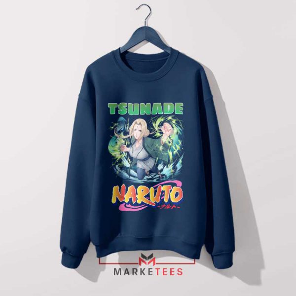 Sexy Tsunade Hokage Legendary Sannin Navy Sweatshirt