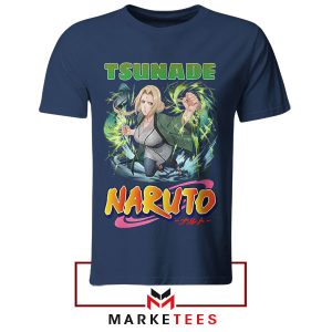 Sexy Tsunade Hokage Legendary Sannin Navy Tshirt