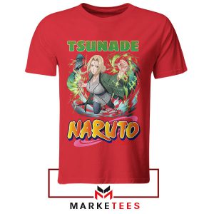 Sexy Tsunade Hokage Legendary Sannin Red Tshirt