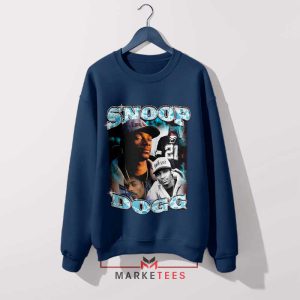Snoop Dogg 90s-Style Nostalgia Navy Sweatshirt