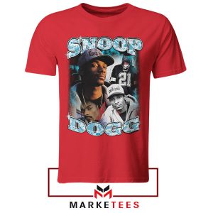 Snoop Dogg 90s-Style Nostalgia Red Thisrt