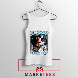 Snoop Dogg 90s-Style Nostalgia White Tank Top