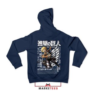 Survey Corps Legend Armin Arlert Navy Hoodie