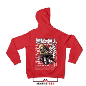 Survey Corps Legend Armin Arlert Red Hoodie