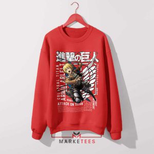 Survey Corps Legend Armin Arlert Red Sweatshirt