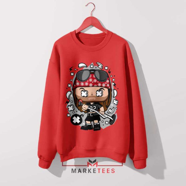 Sweet Child of Art Axl Rose Red Sweatshirt