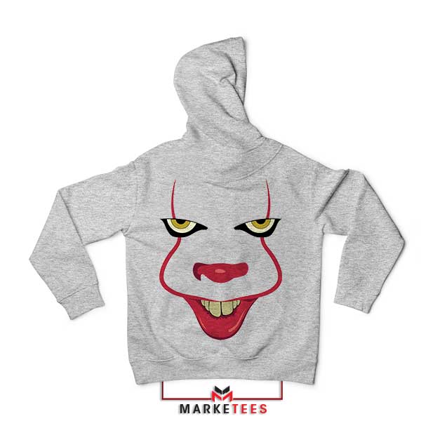 Terrifyingly Stylish Pennywise Face Grey Hoodie