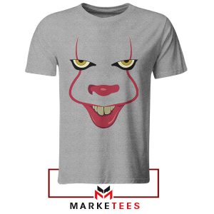 Terrifyingly Stylish Pennywise Face Grey Thisrt