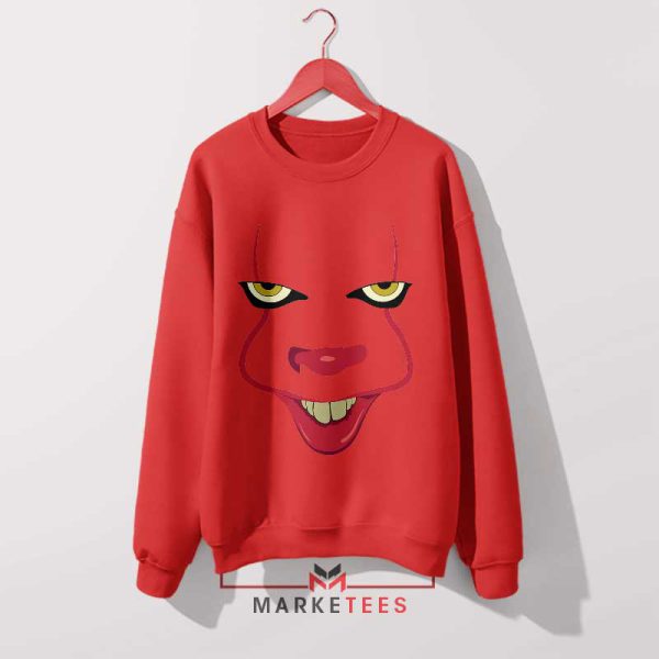 Terrifyingly Stylish Pennywise Face Red Sweatshirt