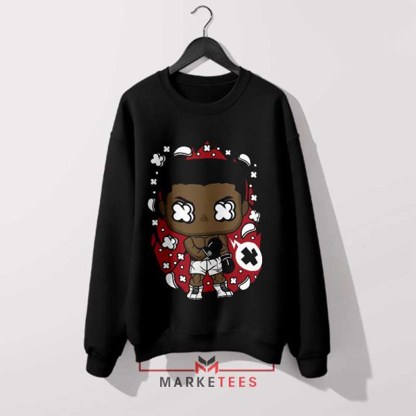 The Greatest Cartoon Muhammad Ali Black Sweatshirt