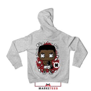 The Greatest Cartoon Muhammad Ali Grey Hoodie