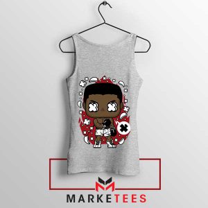 The Greatest Cartoon Muhammad Ali Grey Tank Top