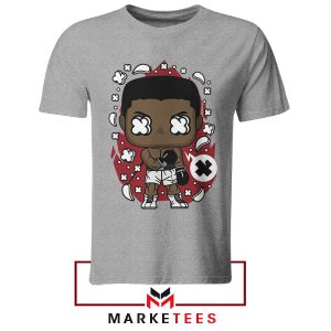 The Greatest Cartoon Muhammad Ali Grey Tshirt