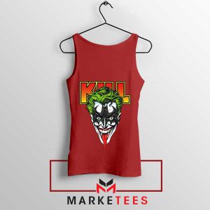 The Joker Gets Loud KISS Band Red Tank Top