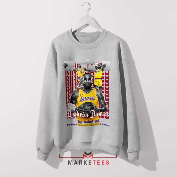The King LeBron James Masterpiece Grey Sweatshirt
