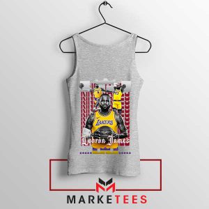 The King LeBron James Masterpiece Grey Tank Top