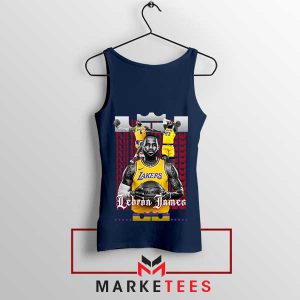 The King LeBron James Masterpiece Navy Tank Top