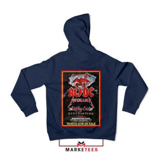 The Monsters Of Rock Castle Donington 1991 Navy Hoodie