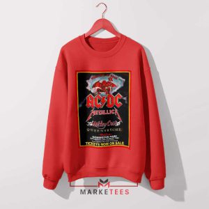 The Monsters Of Rock Castle Donington 1991 Red Sweatshirt