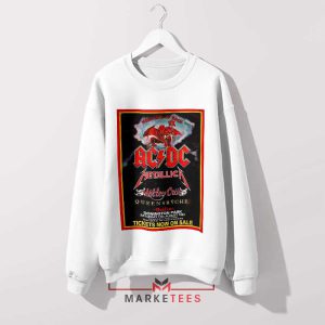 The Monsters Of Rock Castle Donington 1991 White Sweatshirt