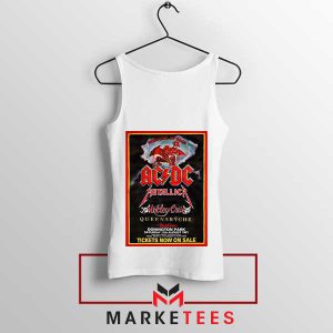 The Monsters Of Rock Castle Donington 1991 White Tank Top