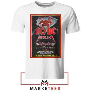 The Monsters Of Rock Castle Donington 1991 White Tshirt