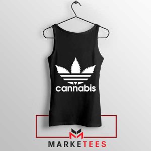 The Perfect Blend Adidas x Cannabis Black Tank Top