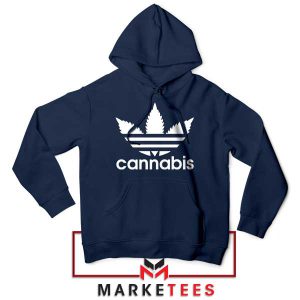 The Perfect Blend Adidas x Cannabis Navy Hoodie