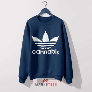 The Perfect Blend Adidas x Cannabis Navy Sweatshirt