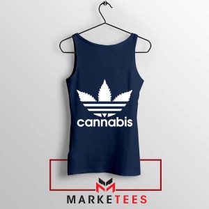 The Perfect Blend Adidas x Cannabis Navy Tank Top