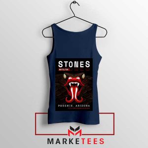 The Stones Are Back No Filter Tour Navy Tank Top
