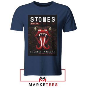 The Stones Are Back No Filter Tour Navy Tshirt