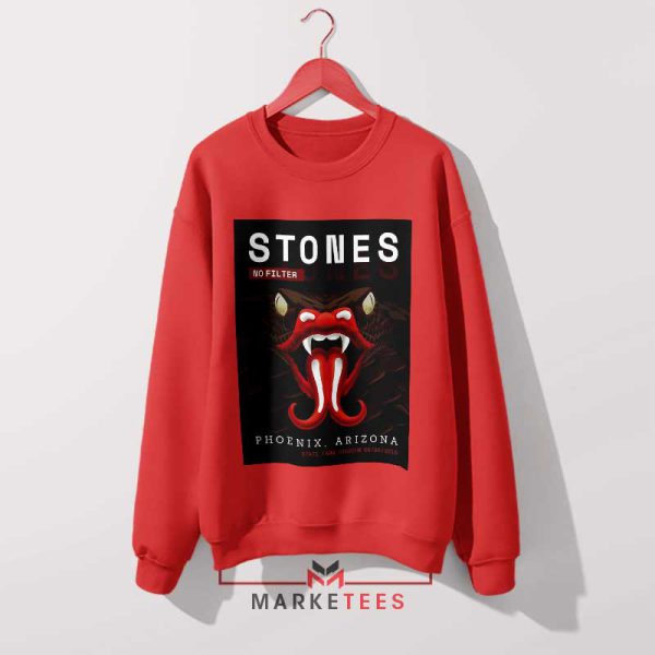 The Stones Are Back No Filter Tour Red Sweatshirt