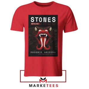 The Stones Are Back No Filter Tour Red Tshirt