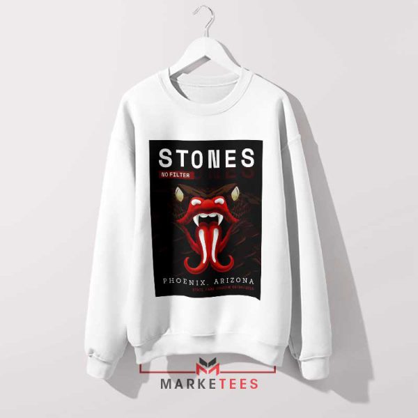 The Stones Are Back No Filter Tour White Sweatshirt
