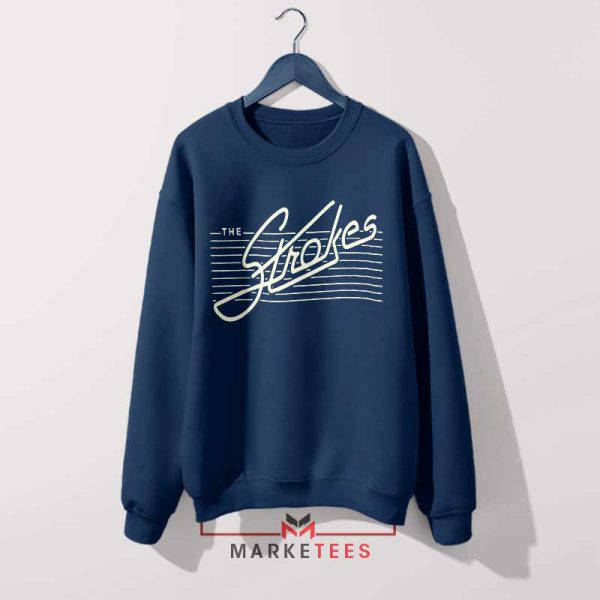 The Strokes Forever Make It Pop Navy Sweatshirt