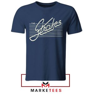 The Strokes Forever Make It Pop Navy Tshirt