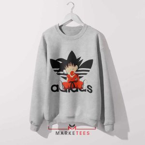 The Ultimate Sleep Goku Adidas Grey Sweatshirt